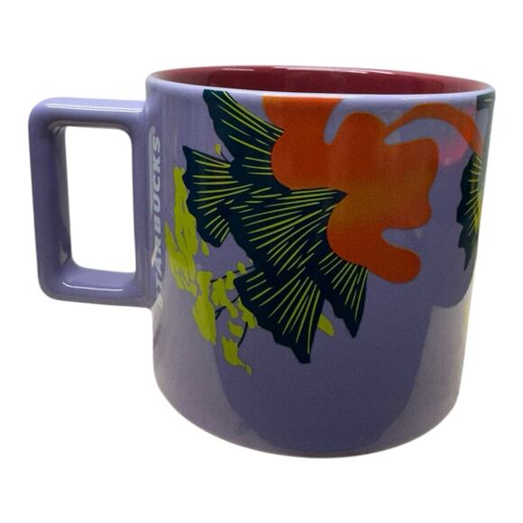 Starbucks Purple Jelly Fish Mug With Brick Red Interior 2023 - Picture 3 of 7